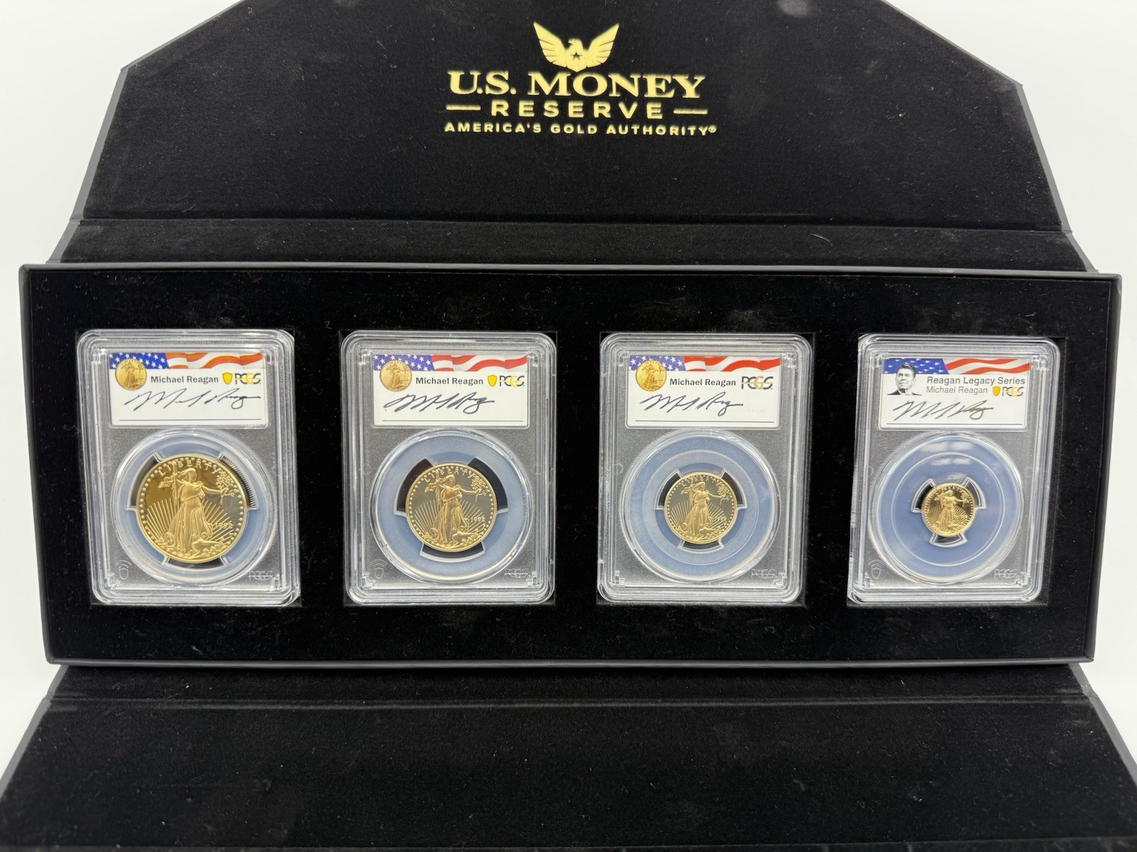 1992-P Gold American Eagle Proof Set Reagan Signature PCGS PR69DCAM w/ Case