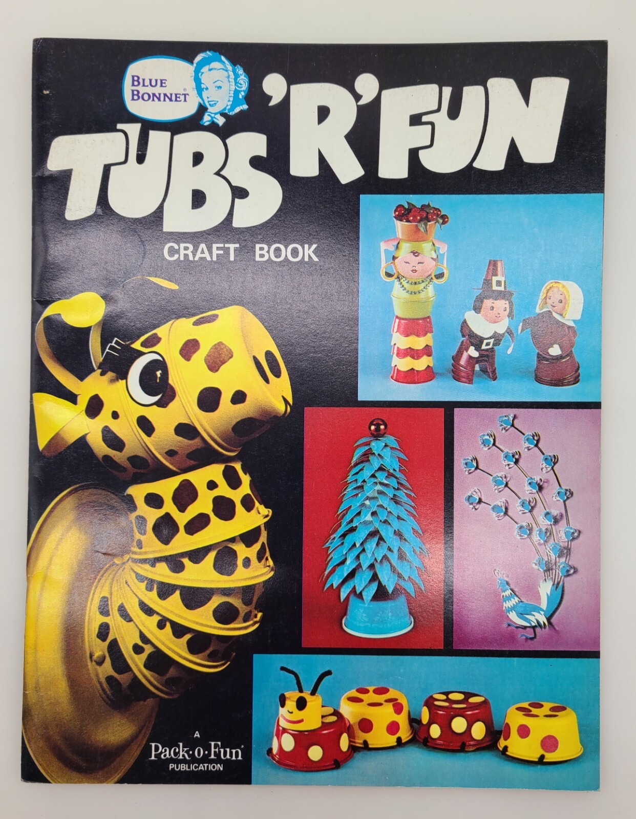 Blue Bonnet Tubs R Fun Craft Book 1974 Pack-O-Fun Publication Vintage