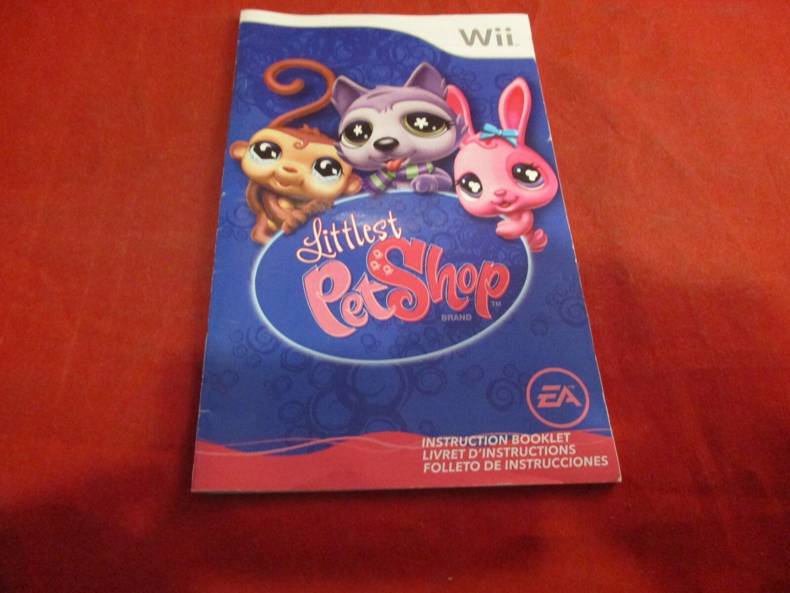 Littlest Pet Shop Nintendo Wii Instruction Manual Booklet ONLY