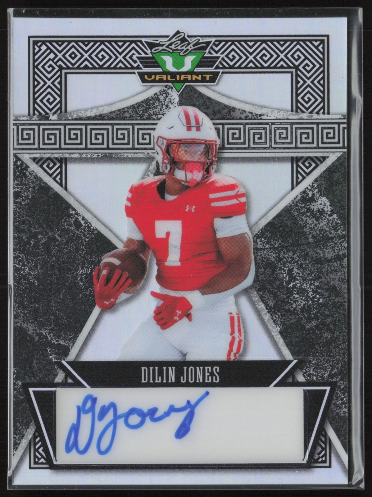 2024 Leaf Eclectic Dilin Jones Valiant Prismatic Silver /10 #V-DJ3 Auto