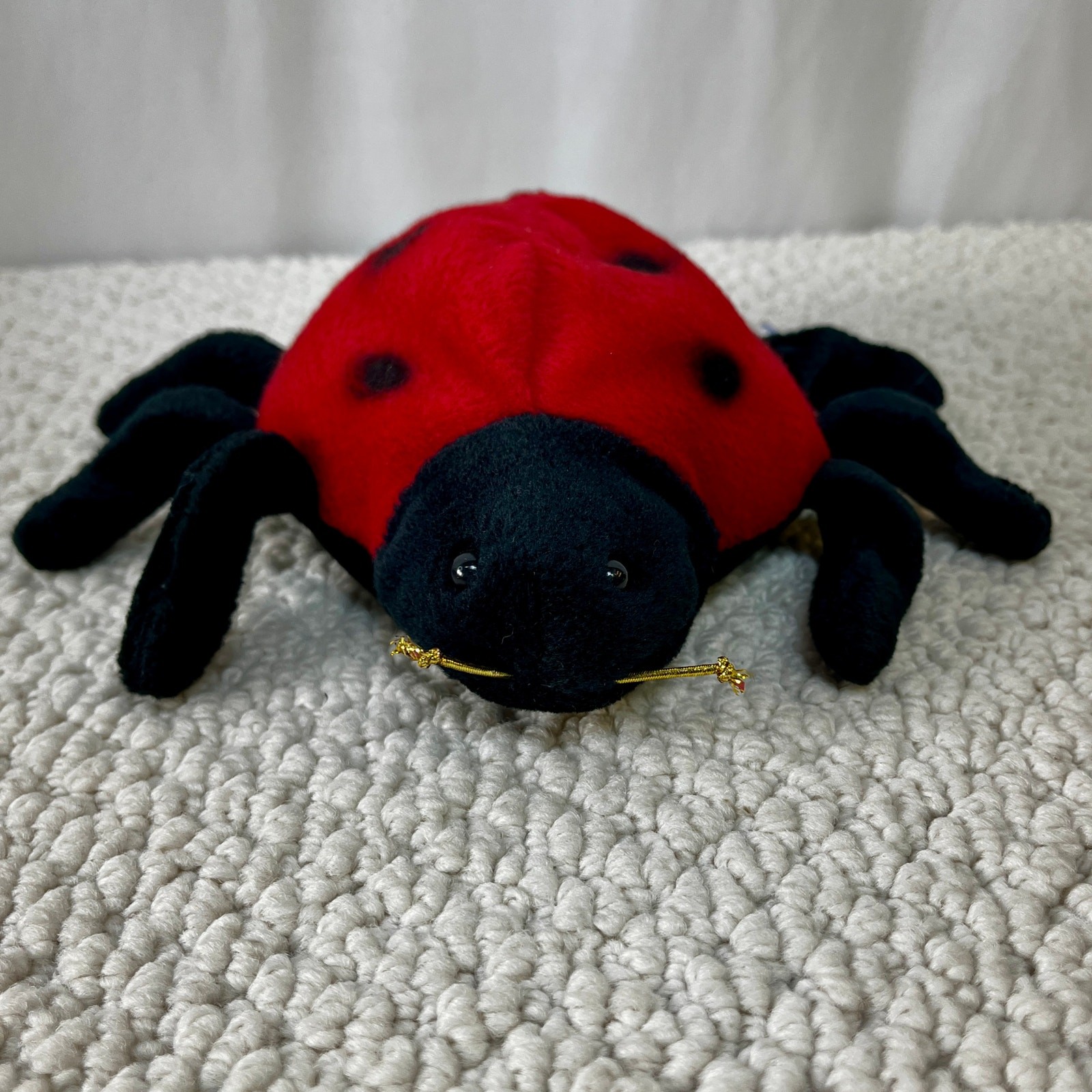 Ladybug Plush Dan Dee Stuffed Bug Small 6" Red Black Collector's Choice Beanbag