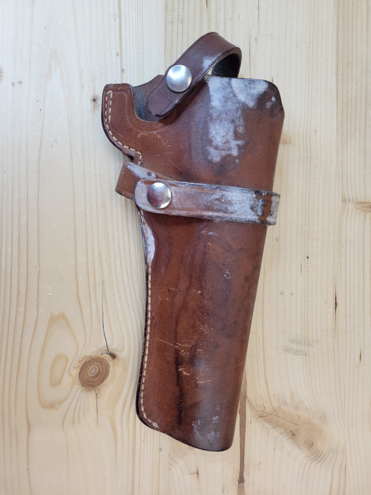 S&W Leather Revolver Holster 21/6 Lots of Character, Genuine Smith and Wesson