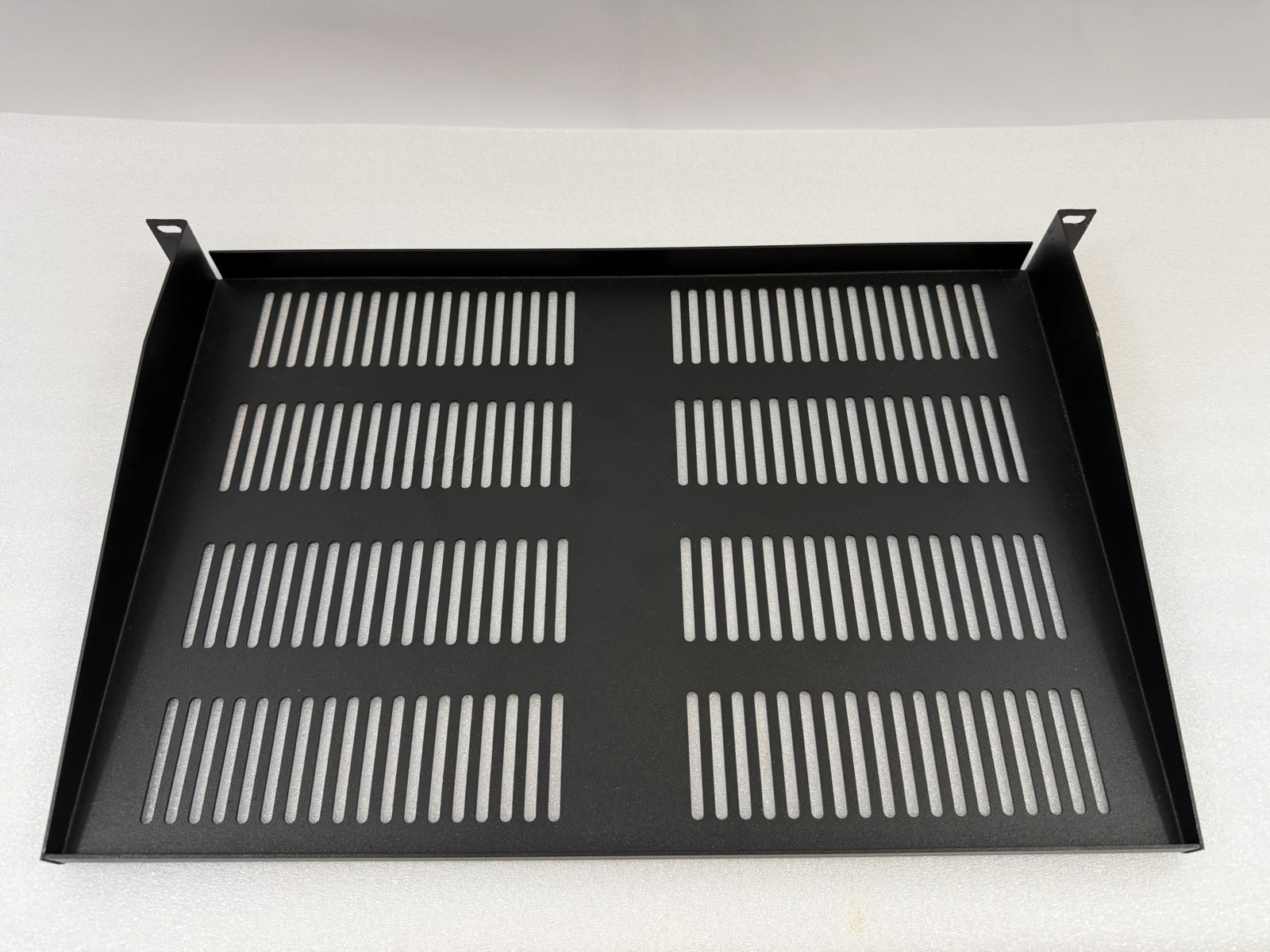 2PCS 1U Server Rack Shelf 12" Inch Depth Vented Rack Mount Shelf Tray