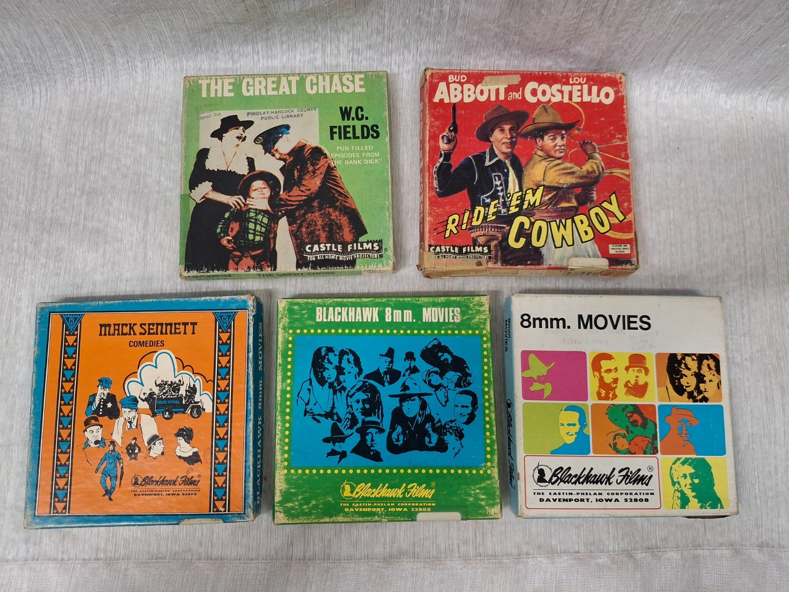 Super 8MM Films x5 Alkali Ride Em Cowboy Fatty's Magic Pants Toonerville Great