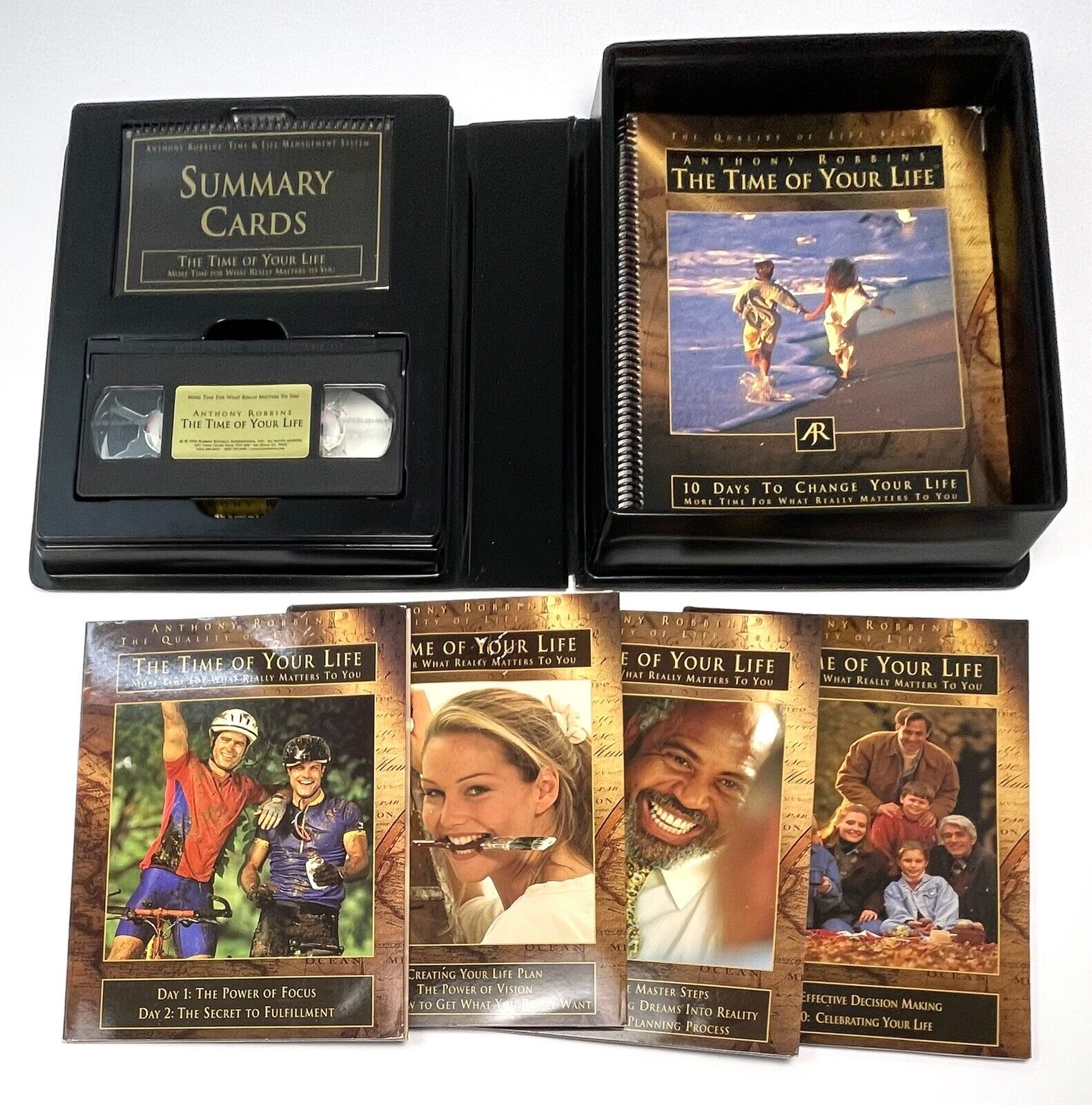 Anthony Robbins The Time of Your Life 16 CDs Workbook VHS Summary Cards COMPLETE