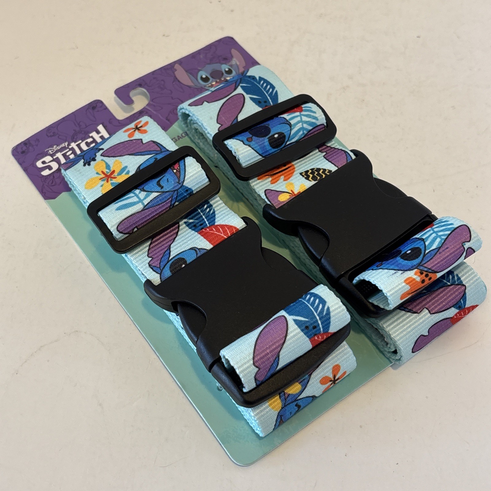 Stitch Disney Luggage Straps Set Adjustable Travel Suitcase Strap Lilo & Stitch