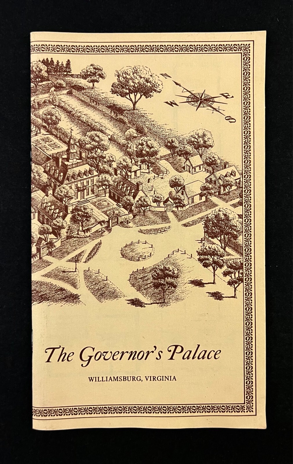1970s Governor's Palace Tourist Guide Williamsburg VA Vintage Travel Booklet