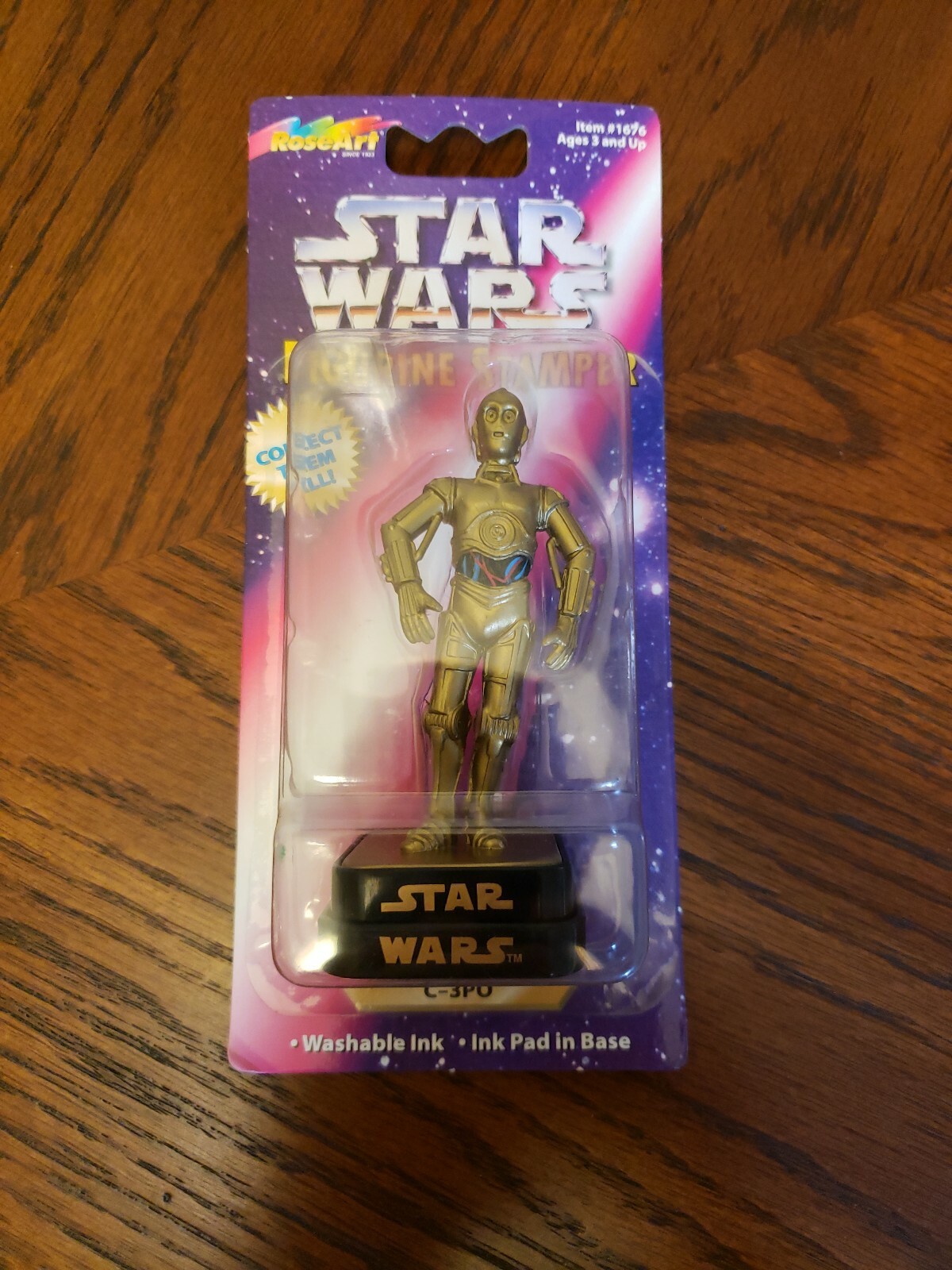 Star Wars Figurine Stamper C-3PO Rose Art MIP