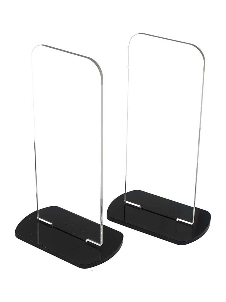 Acrylic Display Stand for Boxing Gloves 2pcs Holder with Simple Design