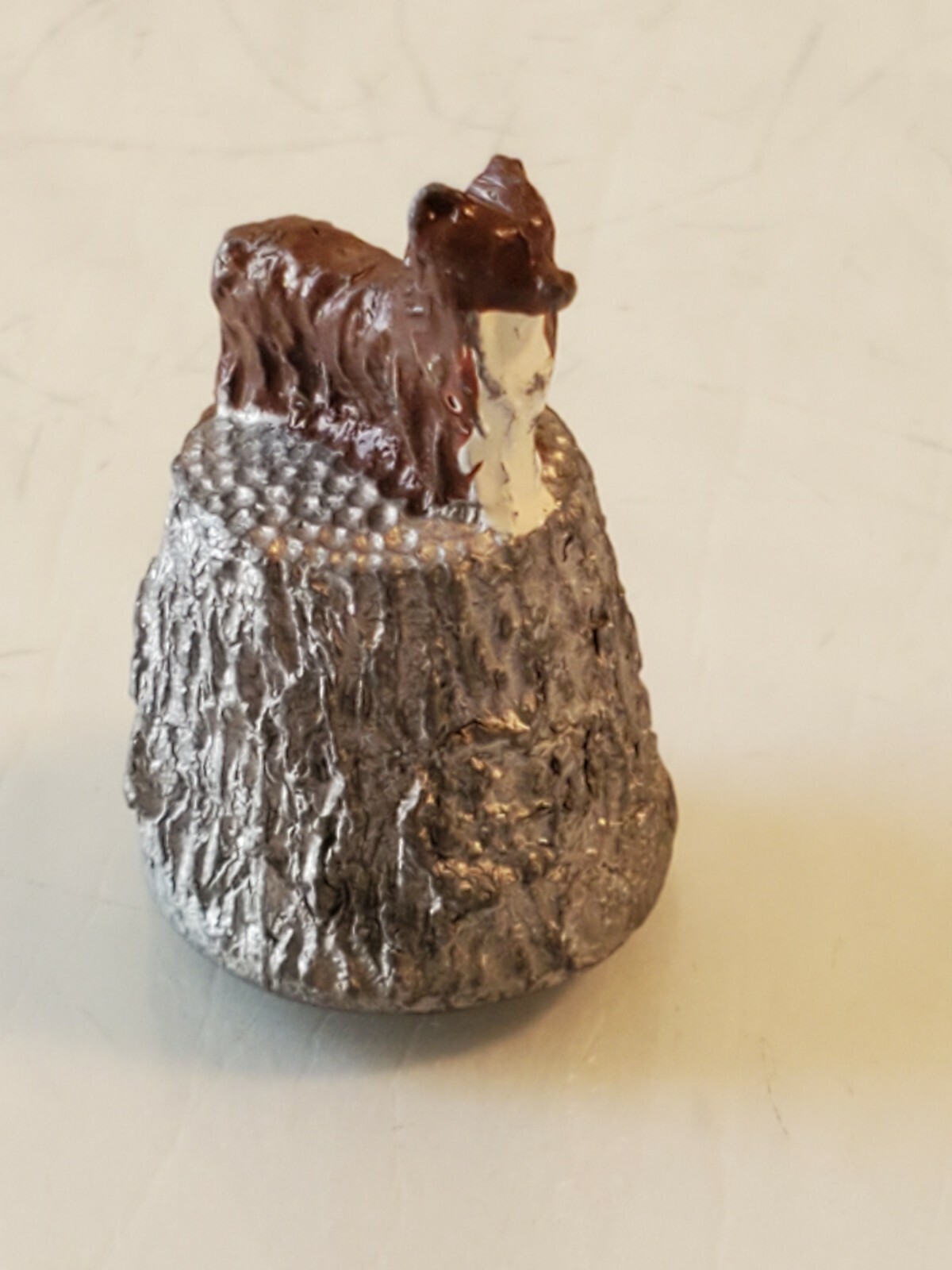 THIMBLE PEWTER MCMILLAN & WIFE HANDPAINTED TOPPER OF A YORKSHIRE TERRIER box5