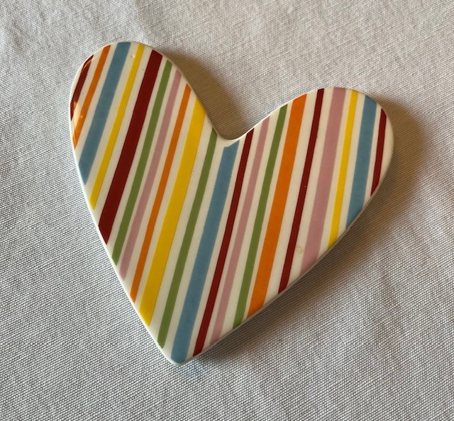 Coton Colors Happy Everything Stripe Heart Attachment