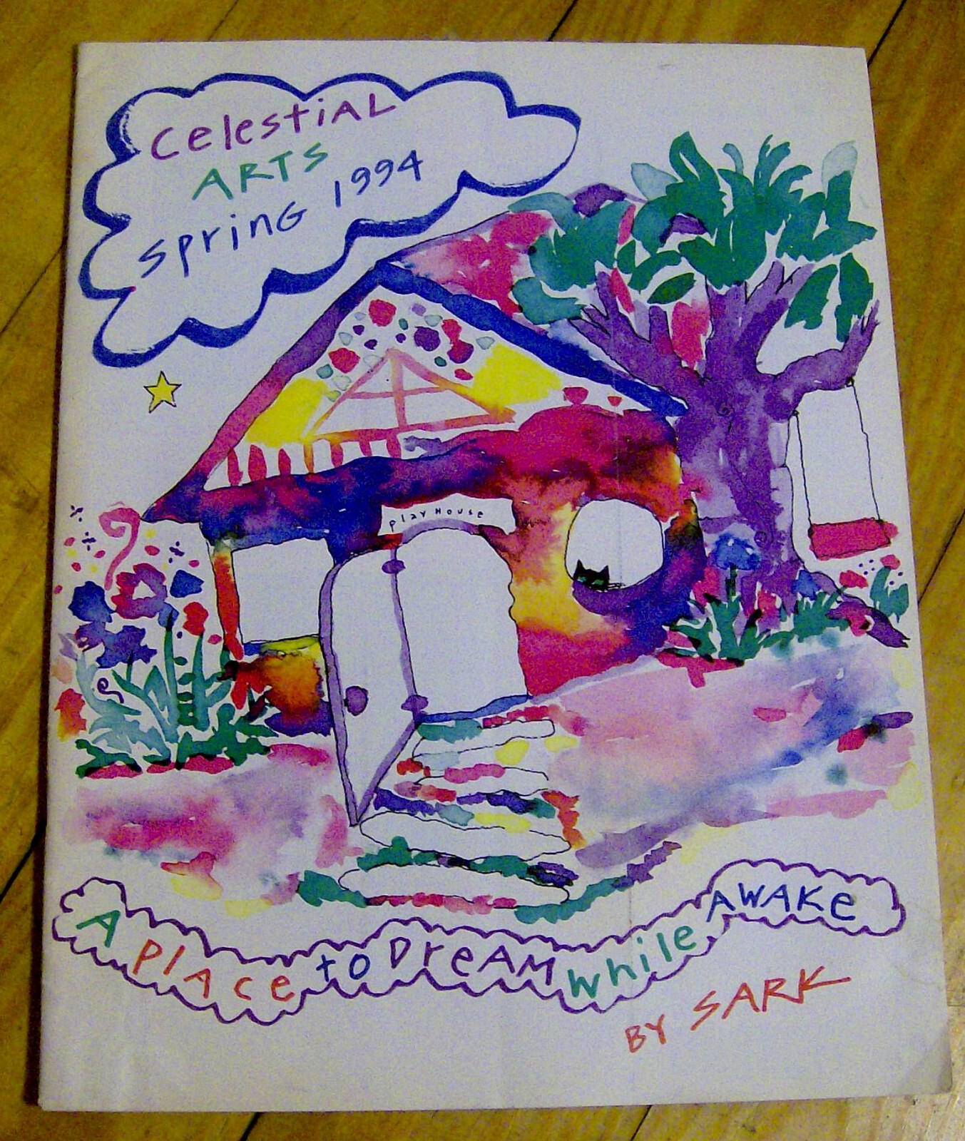 vintage CELESTIAL ARTS 1994 Sark NEW AGE BOOKS self help POSTERS 1990s catalog