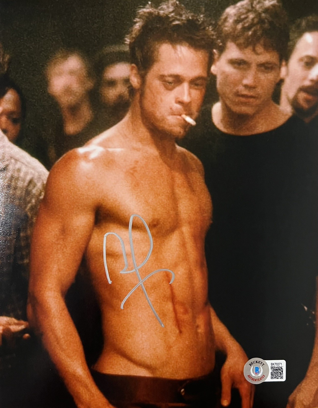 Brad Pitt Signed Photo BAS COA F1 Fight Club Oceans Eleven 12 Monkeys Moneyball