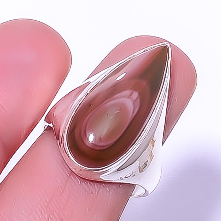 Imperial Jasper - Guadalajara Gemstone 925 Sterling Silver Ring 9 T14 A351