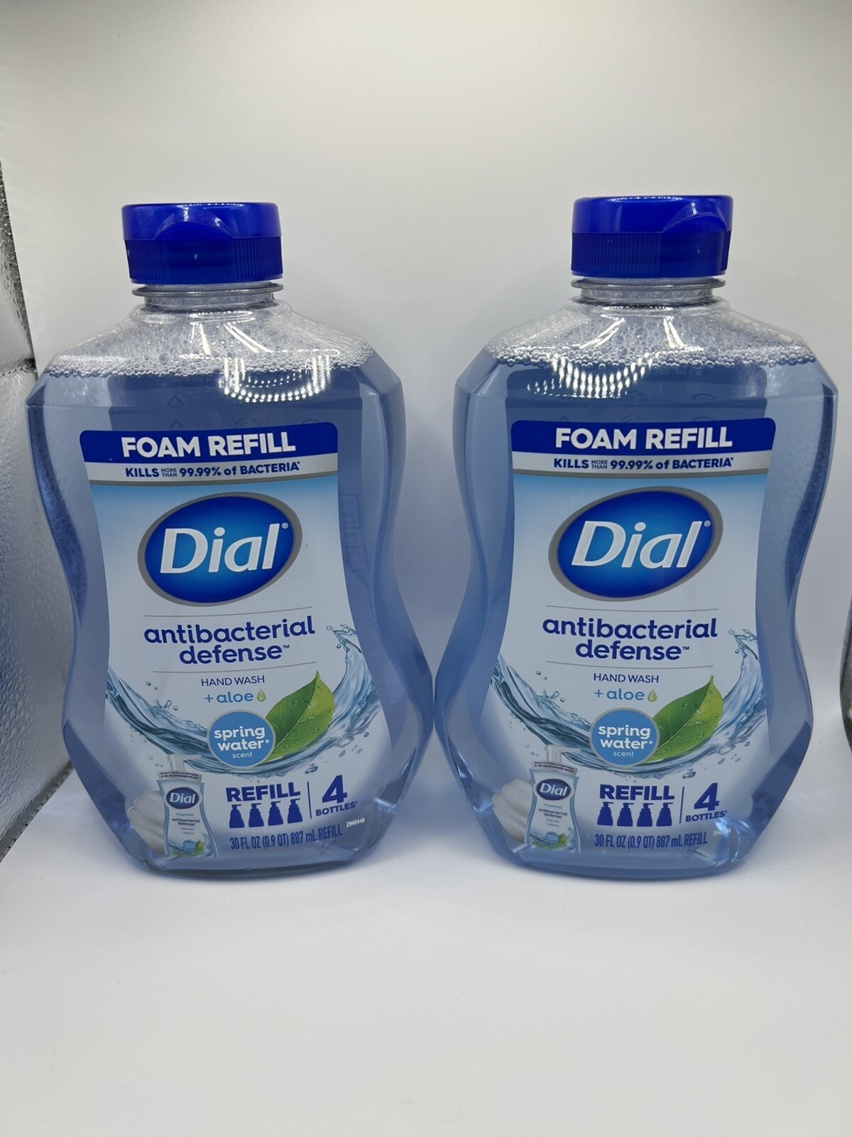 Dial Antibacterial Defense Foam Hand Wash Soap Refill Spring Water  30 FL  PCS 2