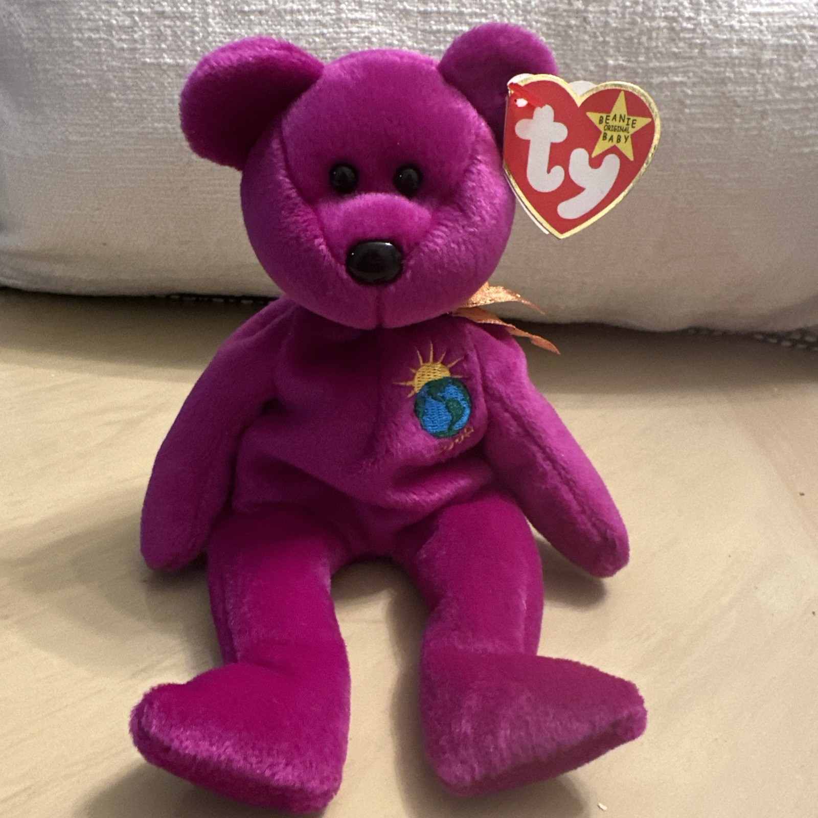 TY Beanie Baby “Millenium” the Bear Retired Vintage MWMT (8 Inch)