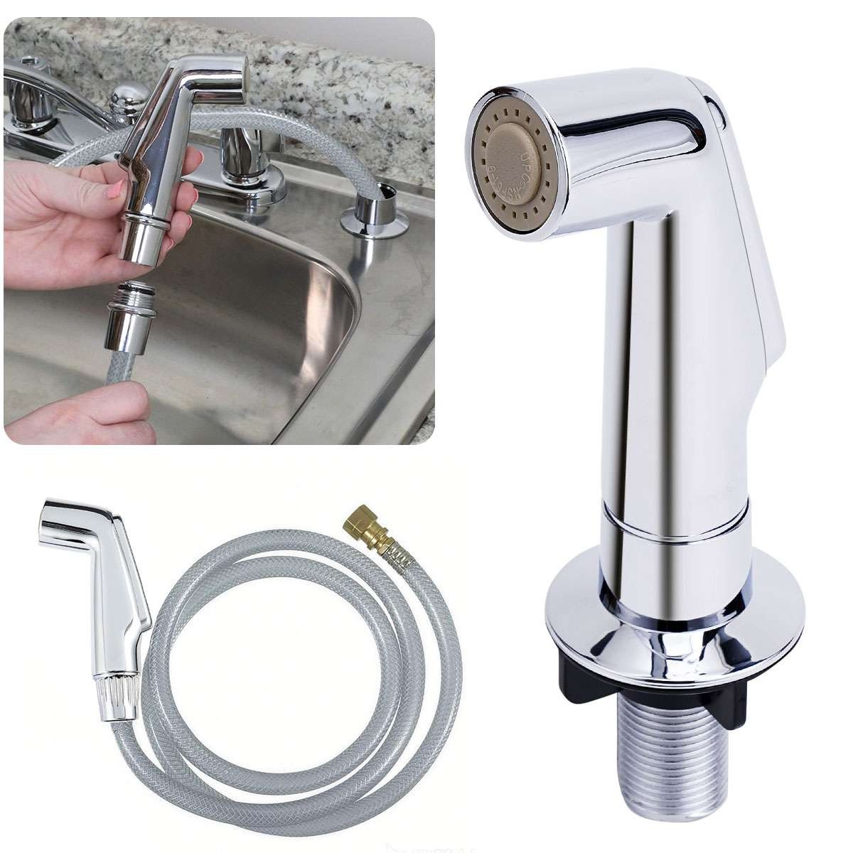 Kitchen Sink Side Sprayer Head Replacement Universal Sink Sprayer Attachment