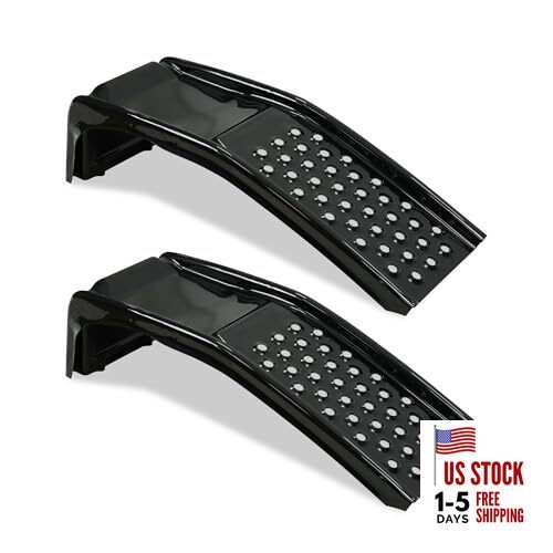  4 Ton 8000 LBS Solid Steel Car Ramp Set, 35" L x 13" W x 9" H, Heavy Duty 