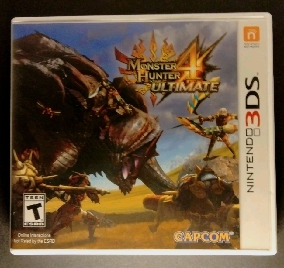 Monster Hunter 4 Ultimate Nintendo 3ds Authentic Case Box Artwork ONLY