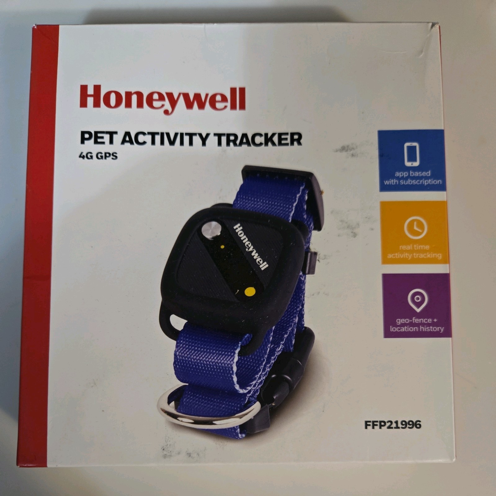 Honeywell Pet Activity Tracker 4G GPS Collar FFP21996 Geo-Fence Location History