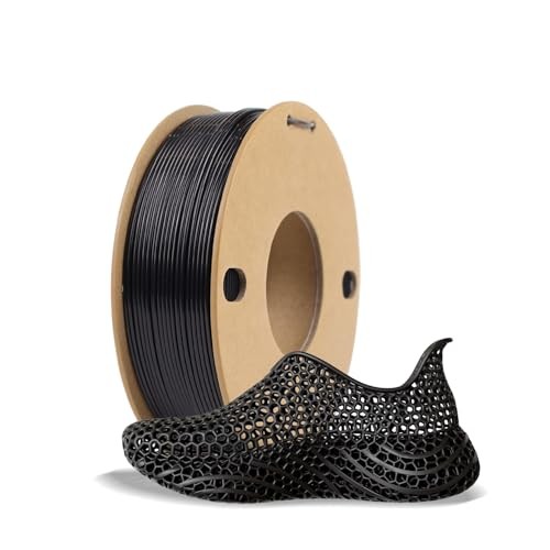 TPU Filament 1.75mm 250g (0.55lb), 95A Flexible Rubber-Like 3D 250G Black