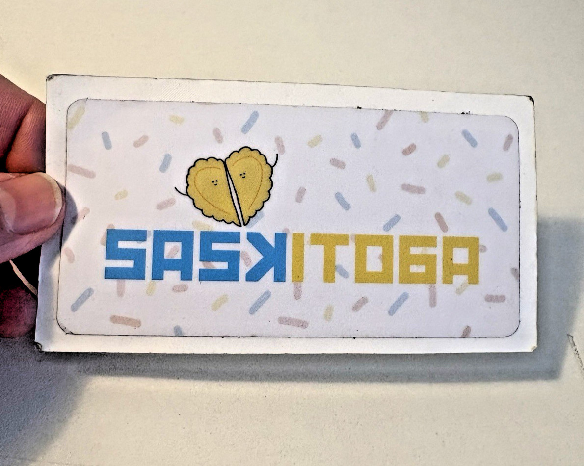 Saskitboa Sticker Saskatchewan Manitoba Border Canada