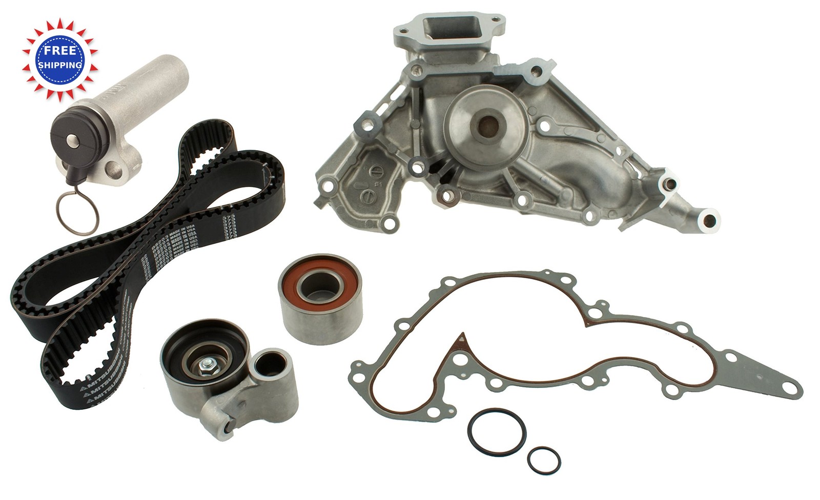 Timing Belt Kit with Water Pump Compatible Select Lexus Toyota 4Runner Land