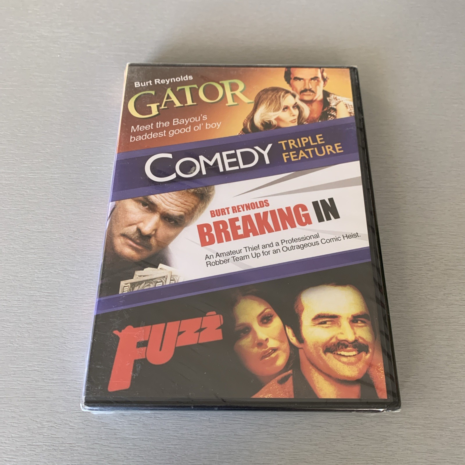 BURT REYNOLDS TRIPLE DVD - Gator & Breaking In & Fuzz - NEW