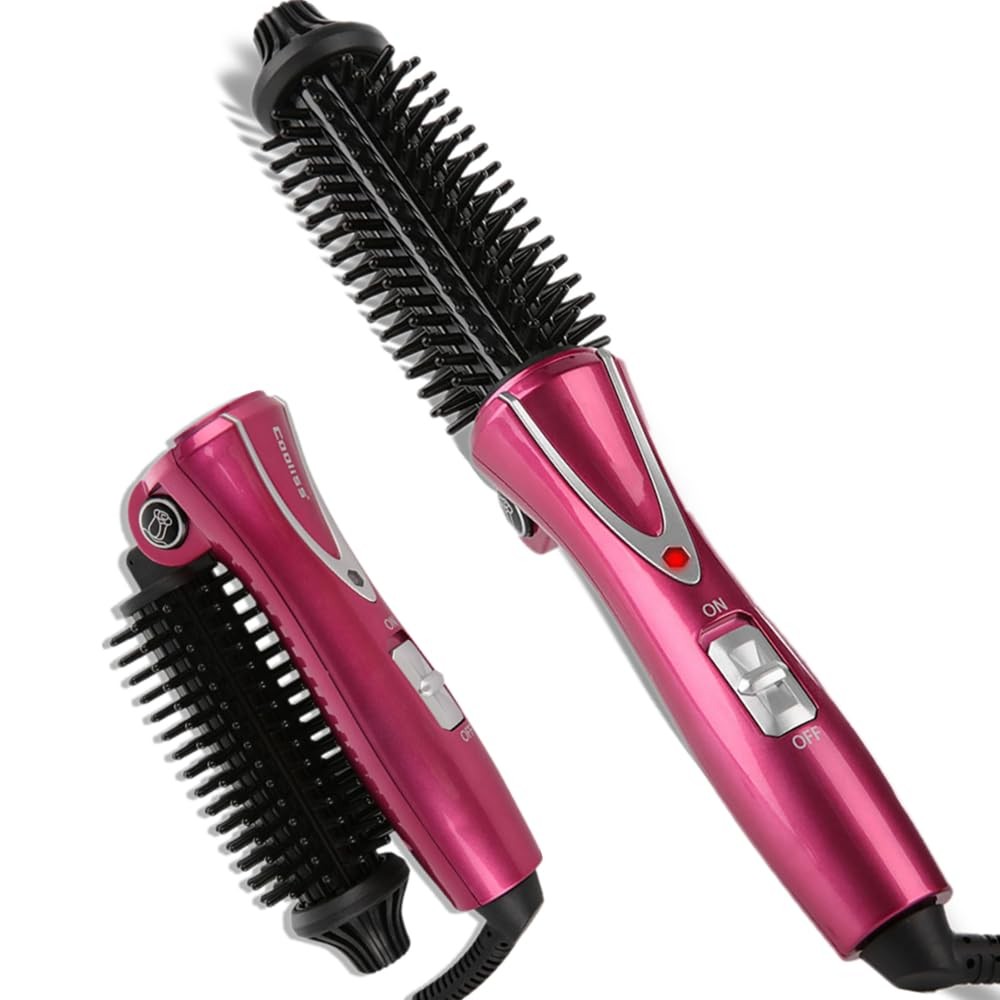 Electric Professional AntiScald Curling Brush Instant Heat 110240V US