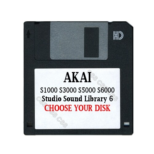 Akai S1000 / S6000 Floppy Disk Studio Sound Library 6 Choose Your Disk