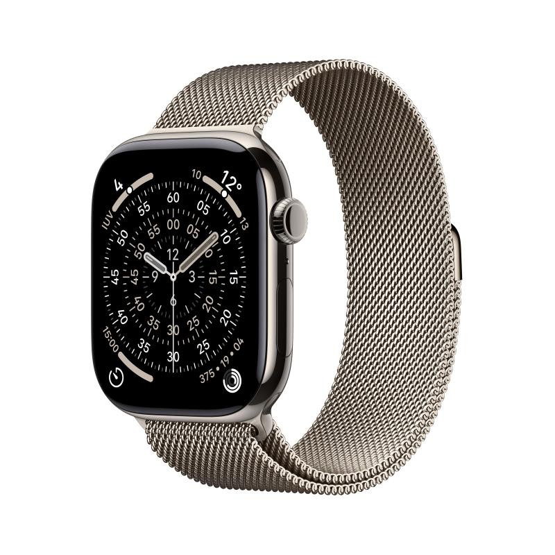 Apple Watch Series 11 GPS + Cellular 46mm Titanium Case with Milanese Loop Nature
