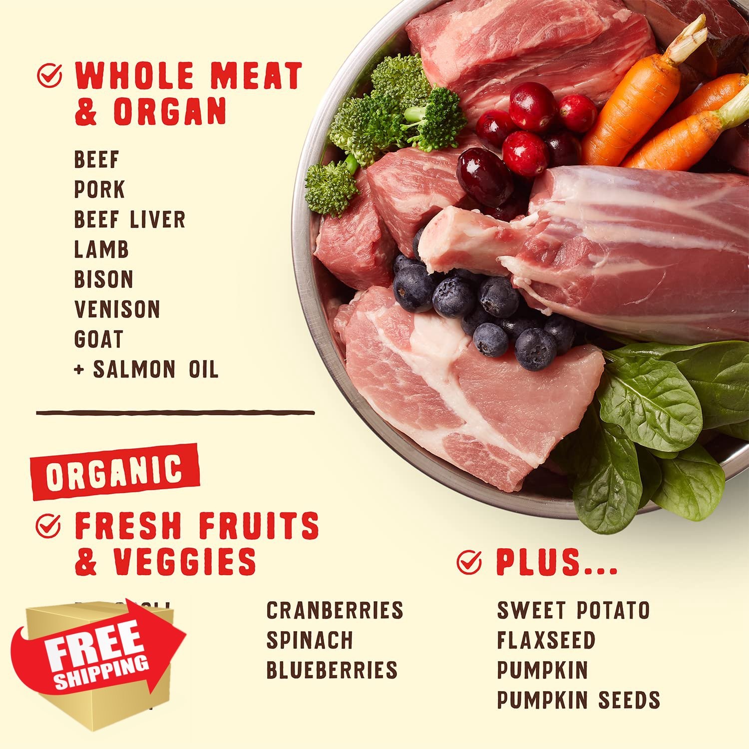 Stella Chewy's Wild Red Grain Legume Free Dry Dog Food 21lb