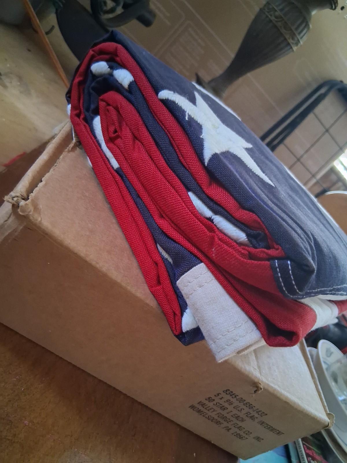 Valley Forge Best Cotton 50 Star 5' x 9' Cotton Sewn American Flag Made In USA