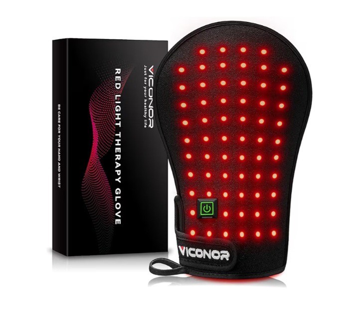 Red Light Therapy Gloves LED Infrared Hand Finger Wrist Skin Care