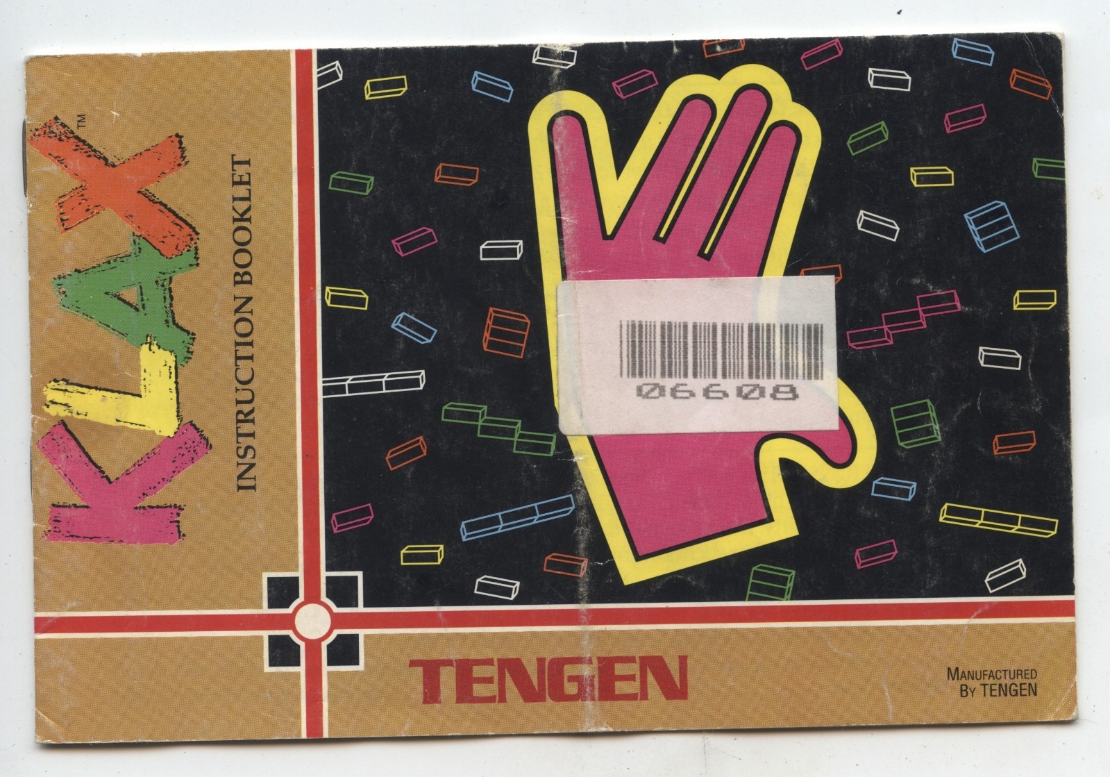 Old Vintage 1990 Klax Nintendo Instruction Booklet Tengen