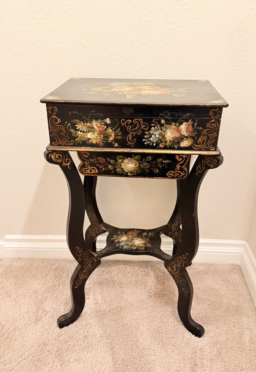 Antique Small Side Table, Late 19th Century