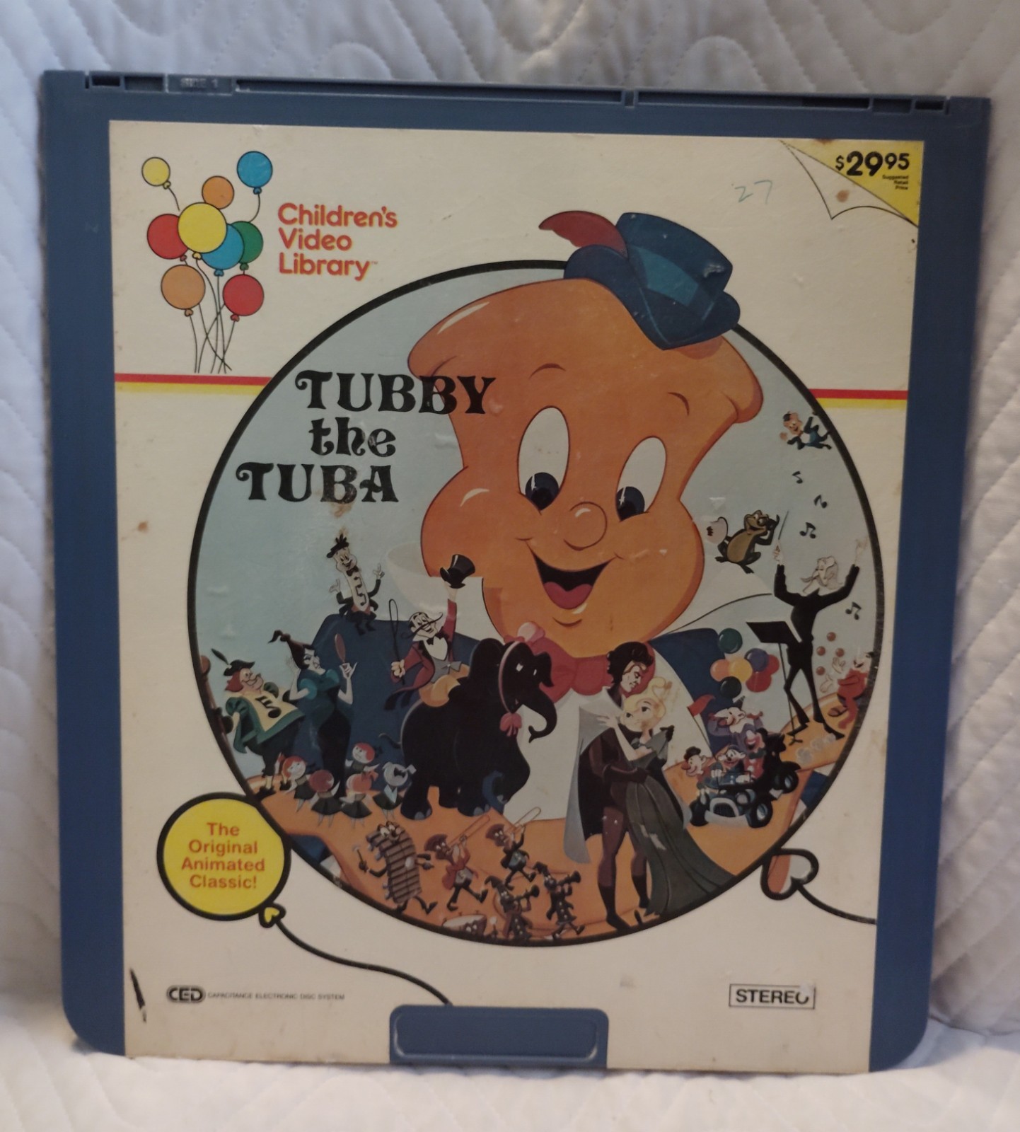 Tubby The Tuba - Rare HTF- CED -1975