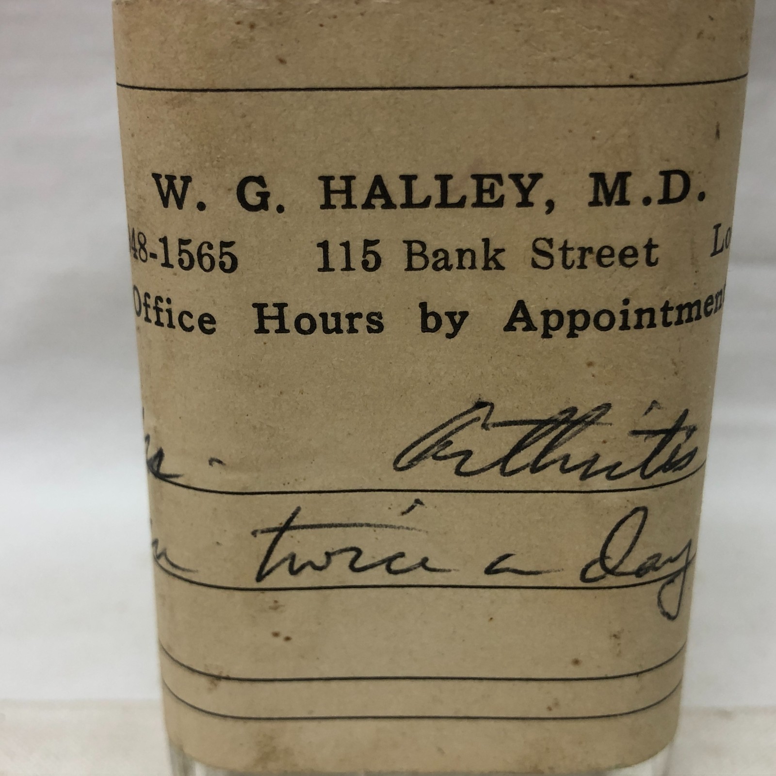 Vintage Medicine Glass Bottle