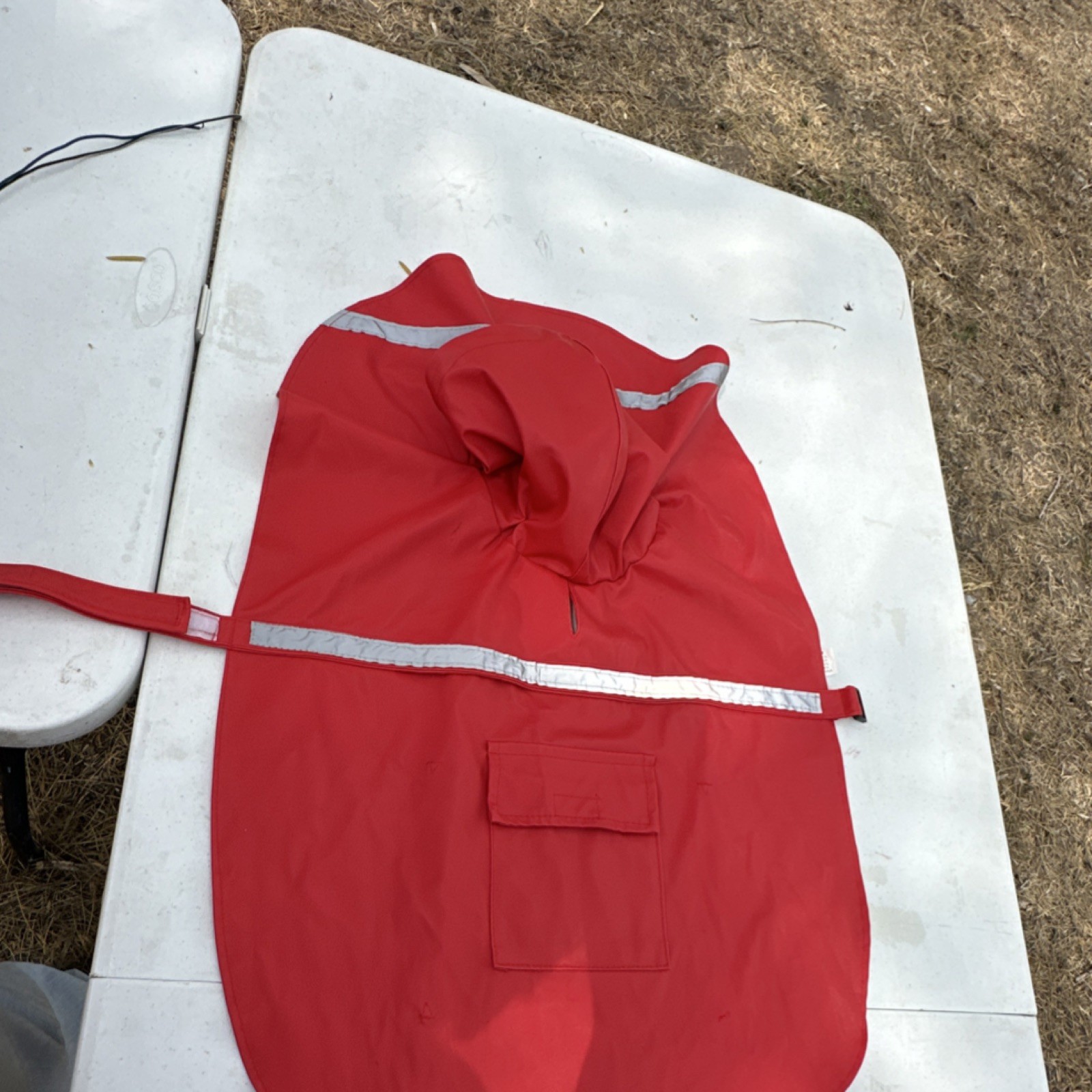 Impermeable Para Perro Grande Con Capucha Reflectante Ropa Lluvia Resistente