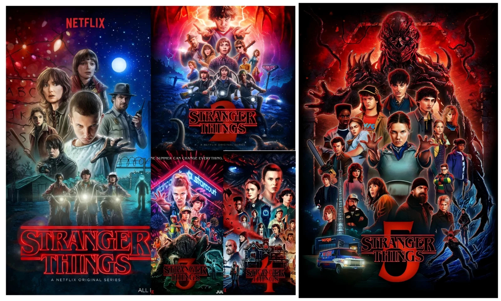 Stranger Things I-V Season ( Box Set) Brand New Sealed region 1