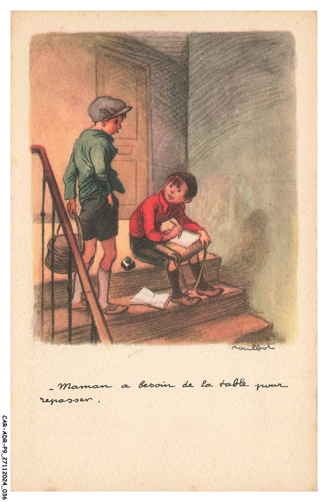 CAR-ADRP9-0447-ILLUSTRATEUR - Poulbot - Maman Needs Of La Table for Repass