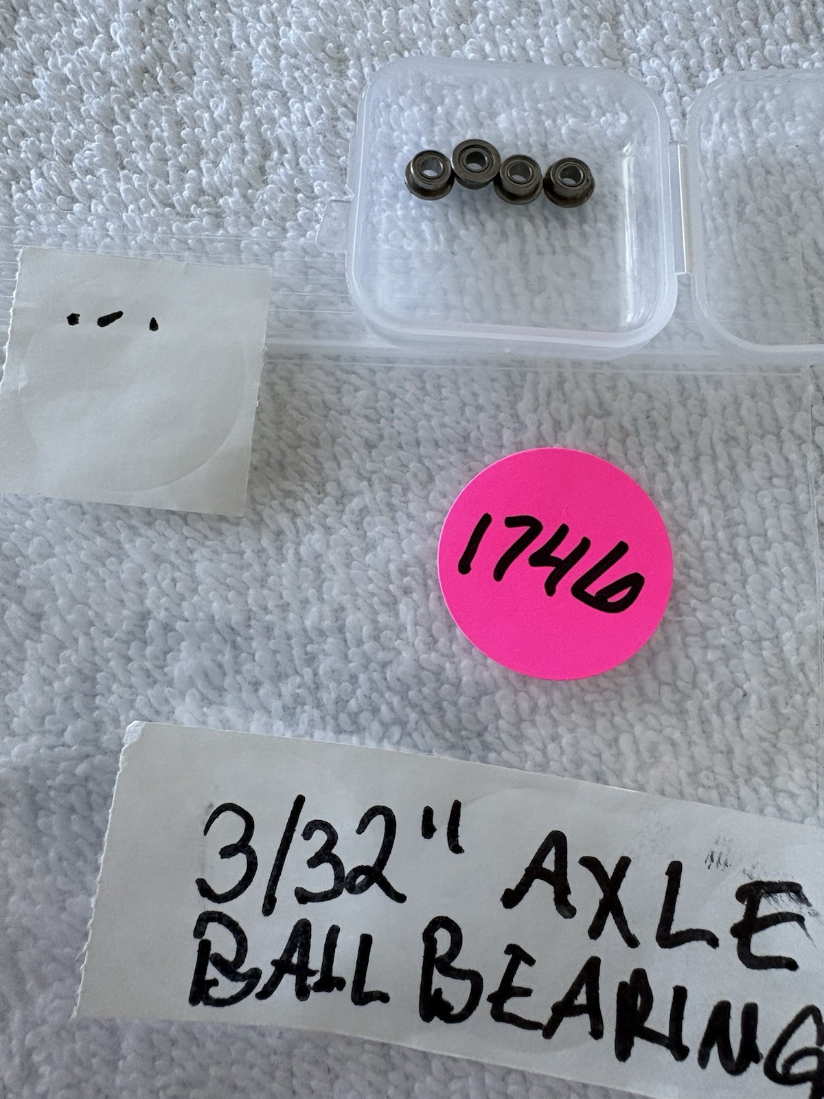 3/32 SLOT CAR AXLE BALL BEARINGS / USED GOOD for: WING CAR