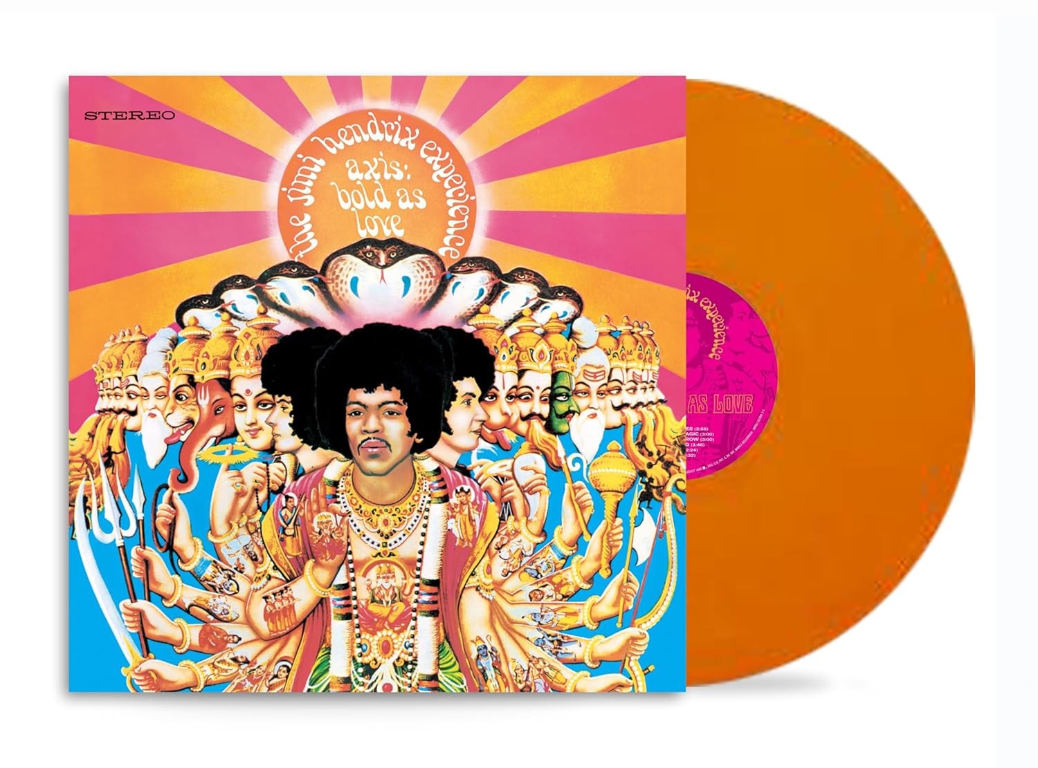 Jimi Hendrix: Axis:Bold As Love LP , Orange Vinyle