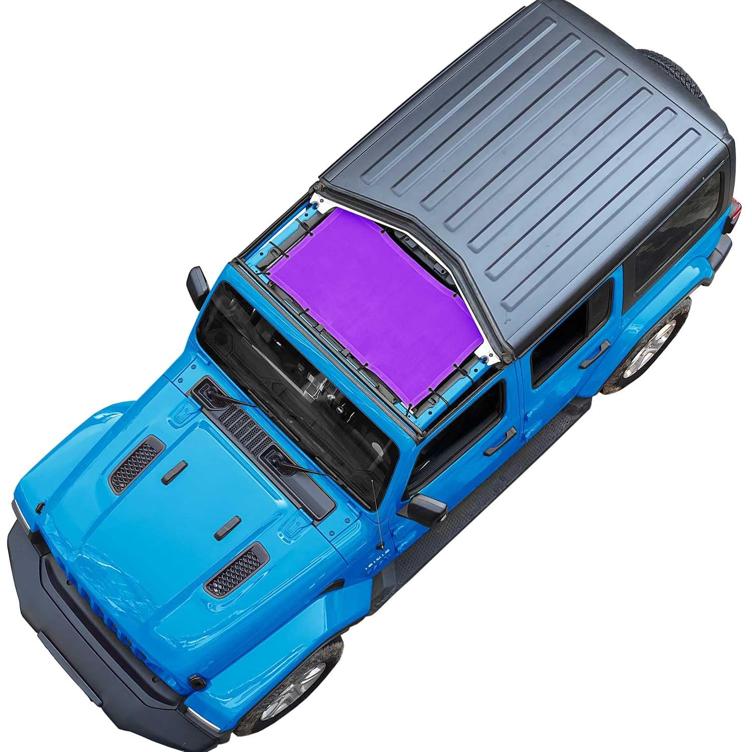 JT JL Top Sun Shade Roof Compatible with Jeep Wrangler and Gladiator 2 or 4 D...