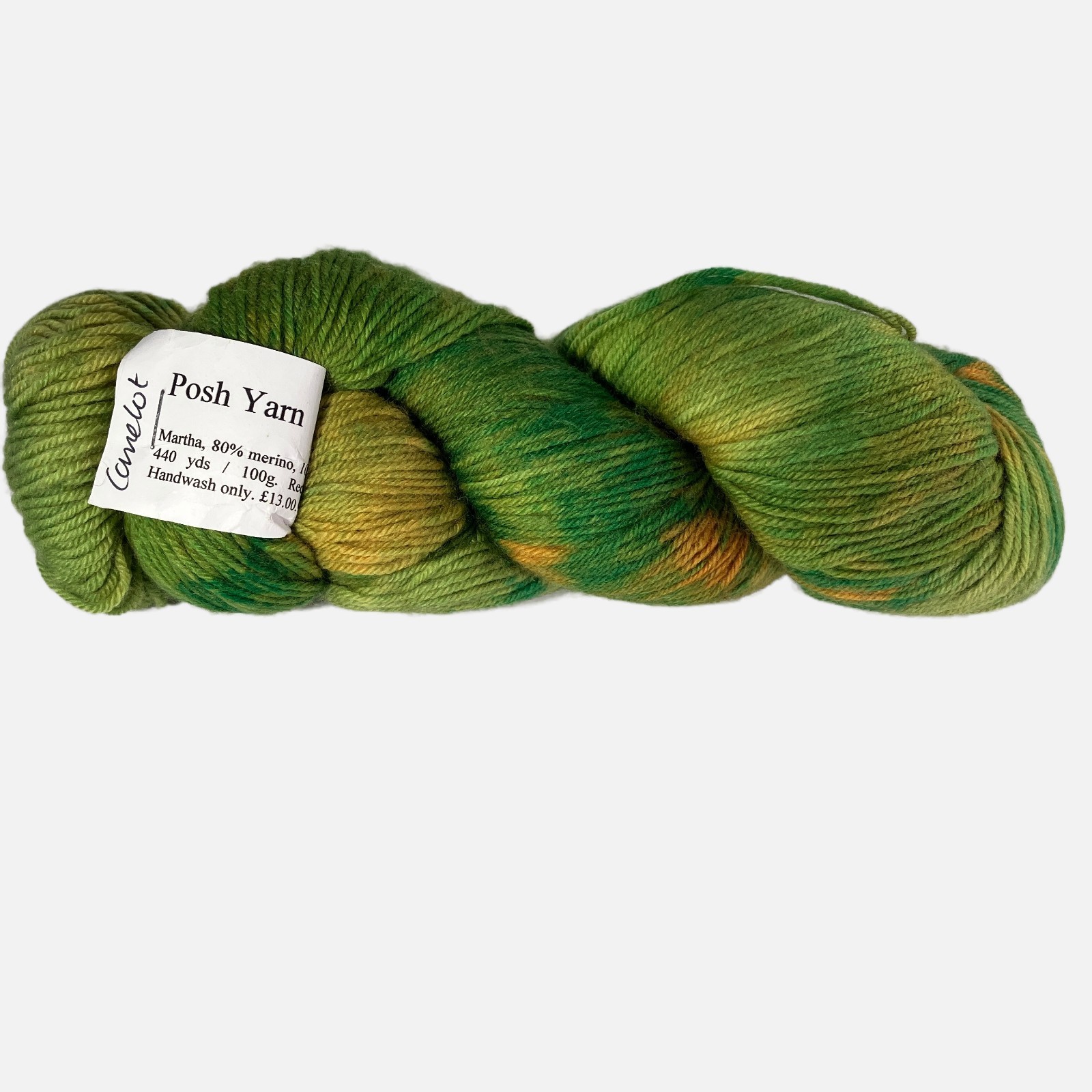 Posh Yarn UK Martha Sock color "Camelot" Merino Cashmere Nylon 440 yds 100 g NEW