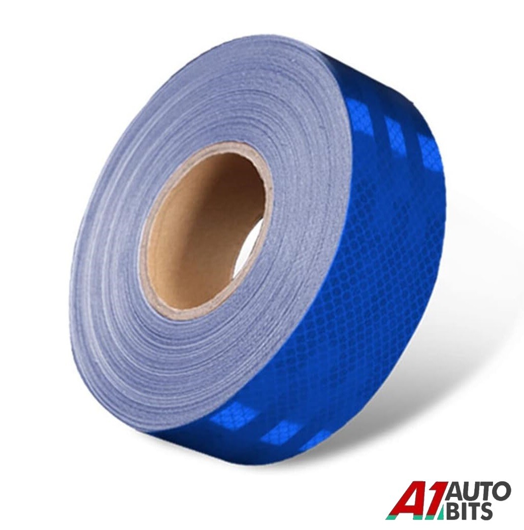 45m X 5cm High Intensity Reflective Blue Tape Vinyl Self-adhesive Safety Sticker