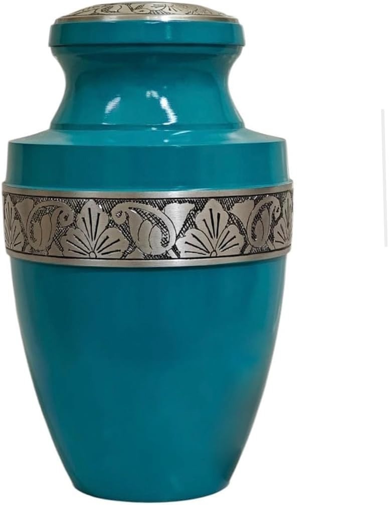 At Peace Memorials Tranquility Biscayne Green Adult Urn for Ashes