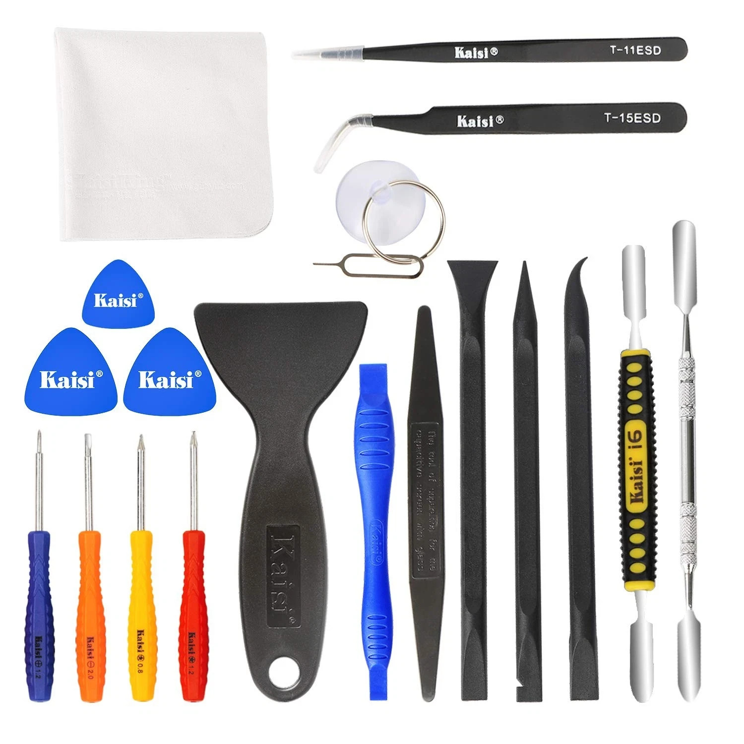 Kaisi Professional Electronics Opening Pry Tool Repair Kit with Metal Spudger