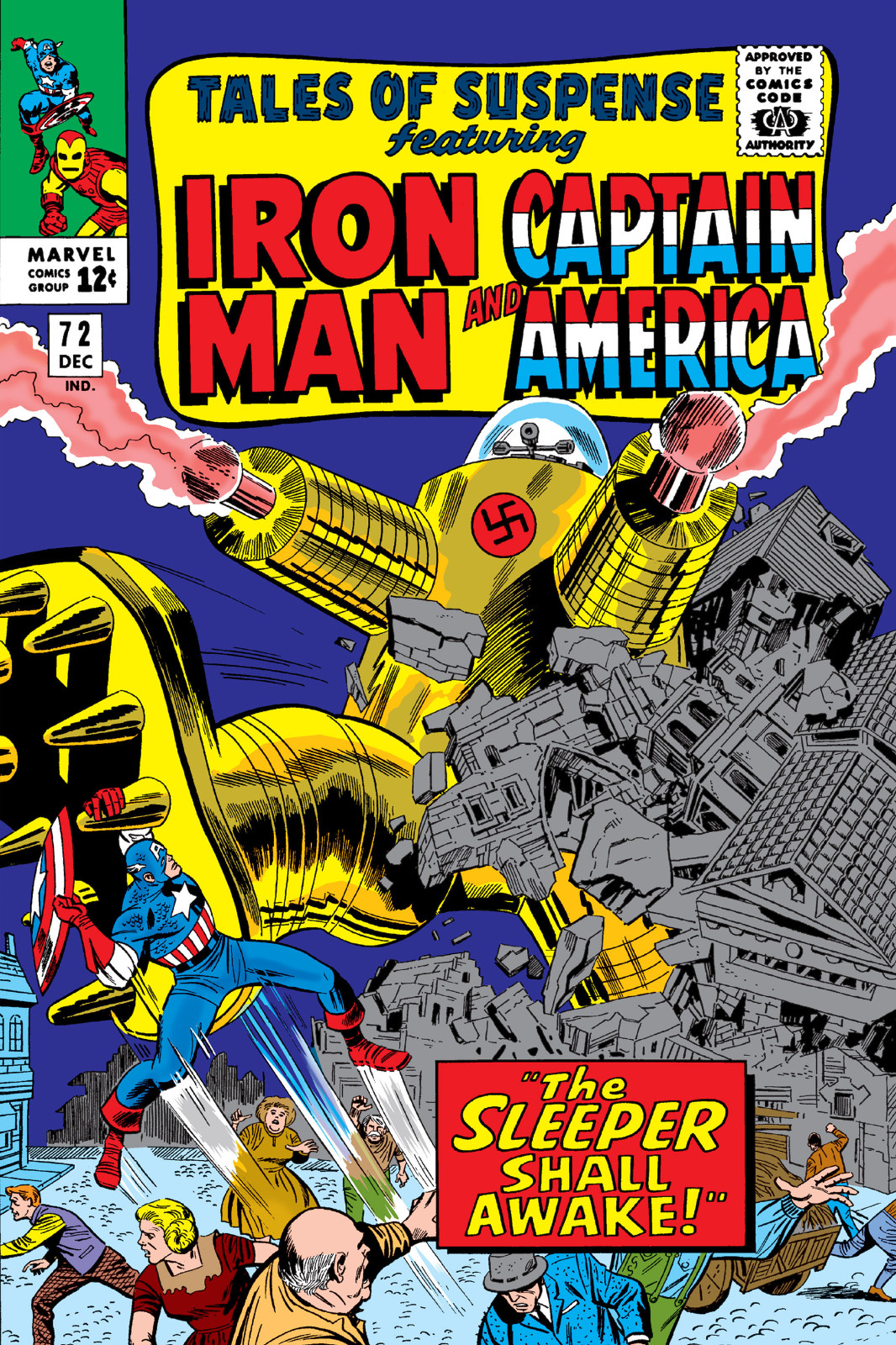 Tales of Suspense Issue 72 Comic Book Poster Sleeper Shall Awake Iron Man Cap