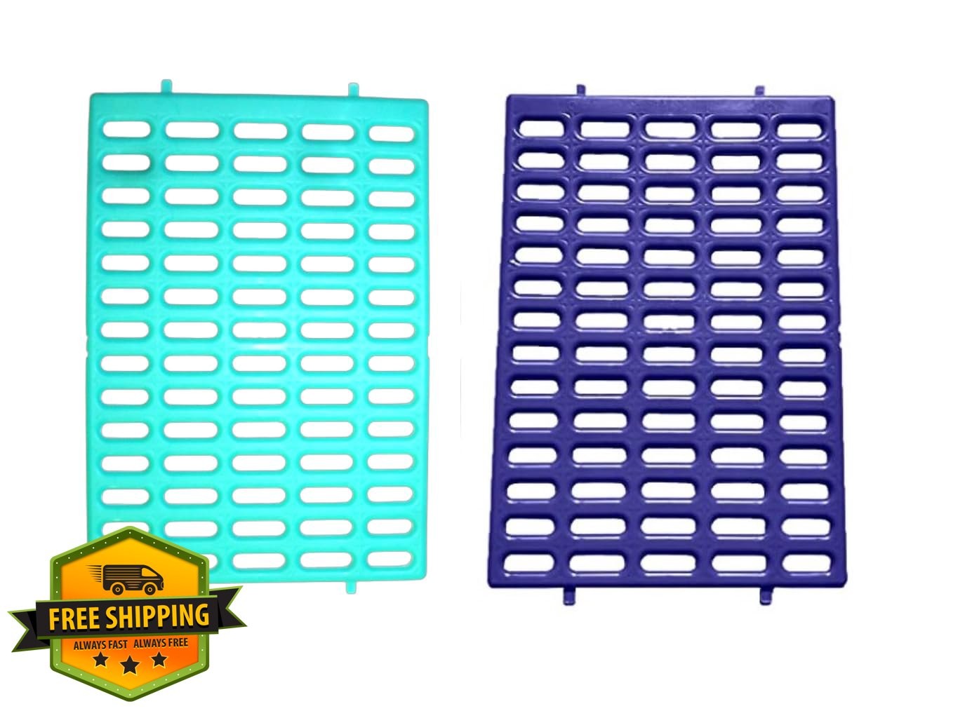 Saguaro Acres 2pk Purple Teal Rabbit Small Animal Cage Resting Mat